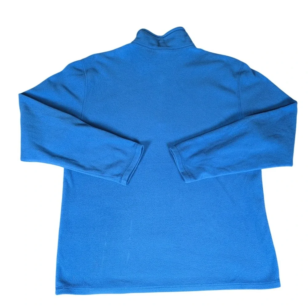 The North Face TKA 100 Fleece Pullover Mens Blue Quarter‎ Zip Mock Neck Jacket